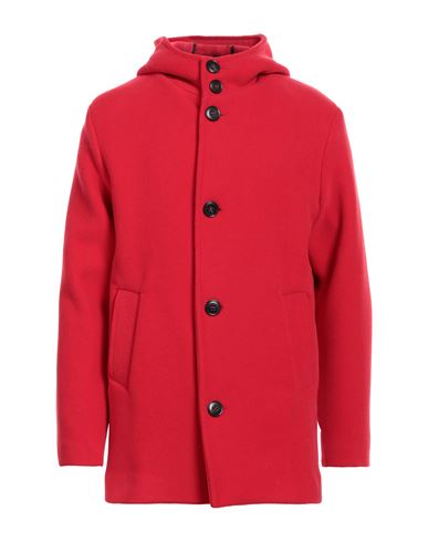 Brian Dales Man Coat Red Size 42 Wool, Polyamide