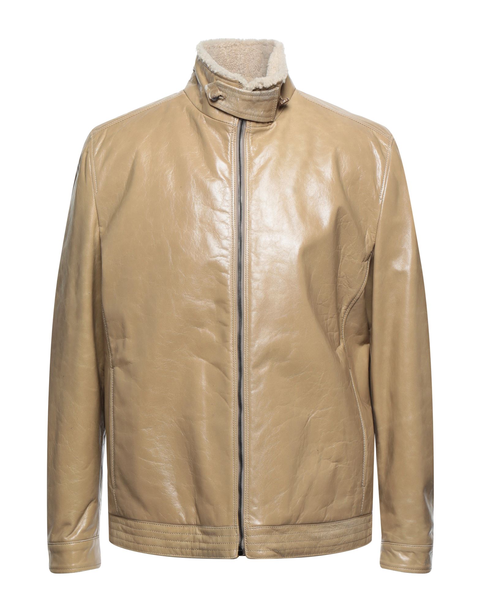 Latini Finest Leather Jackets In Sand