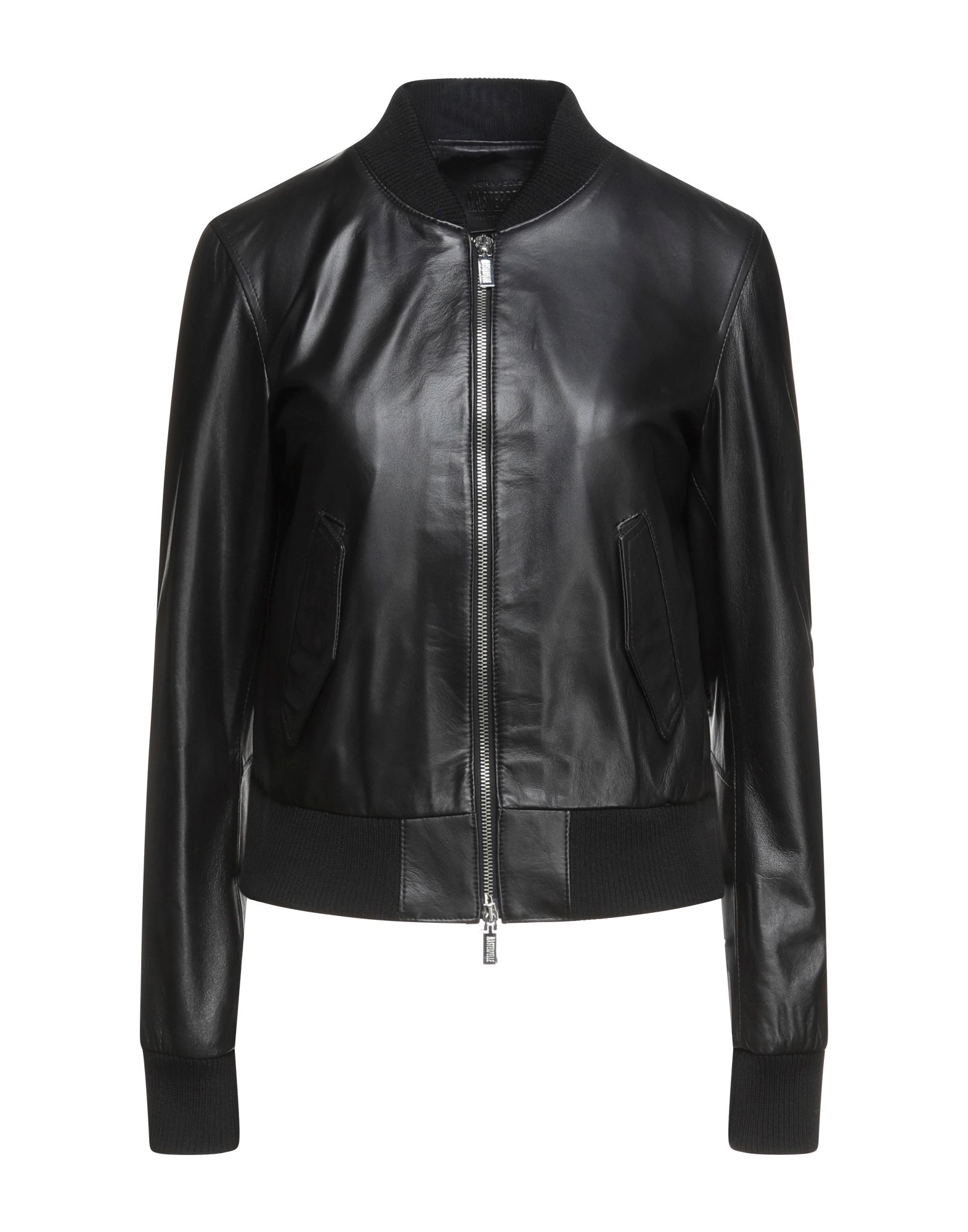 Masterpelle Woman Jacket Black Size 12 Soft Leather