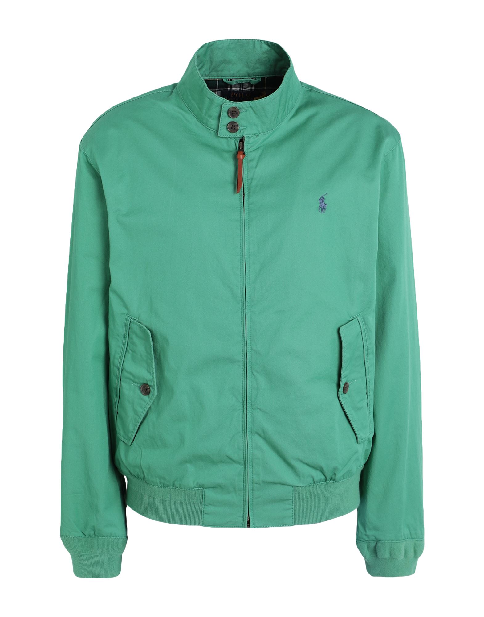 Shop Polo Ralph Lauren Cotton Twill Jacket Man Jacket Green Size L Cotton