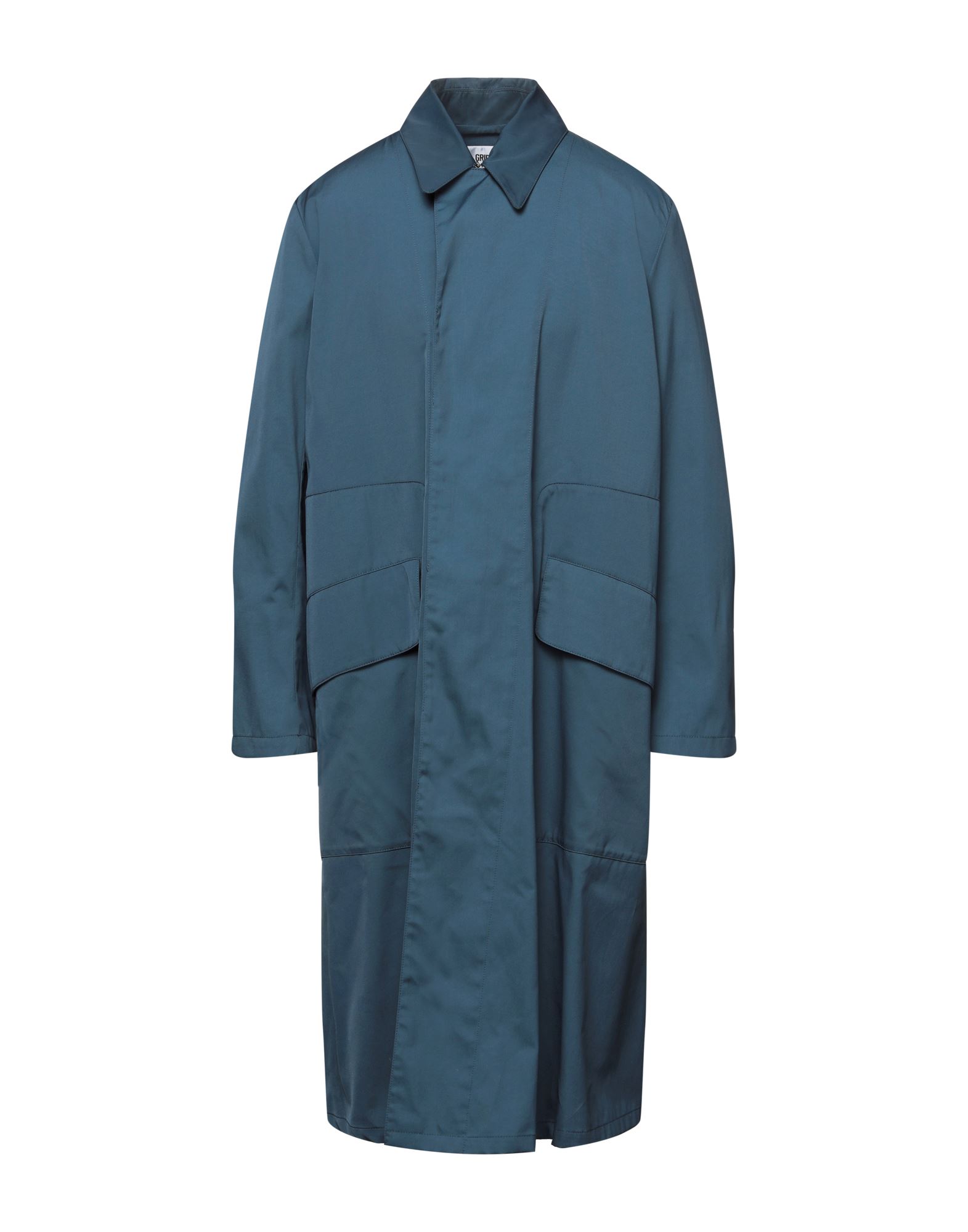Mauro Grifoni Overcoats In Slate Blue