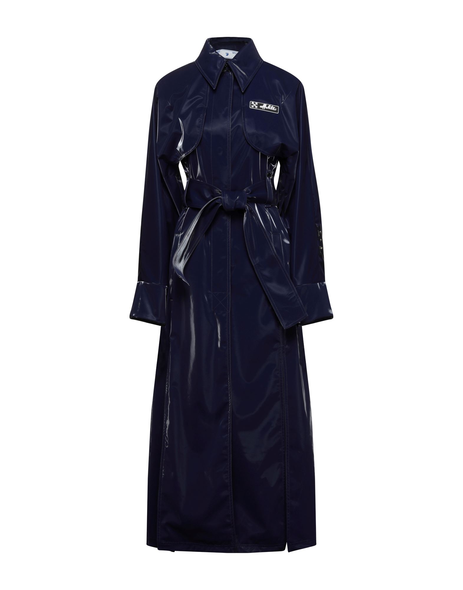 Off-white &trade; Overcoats In Dark Blue