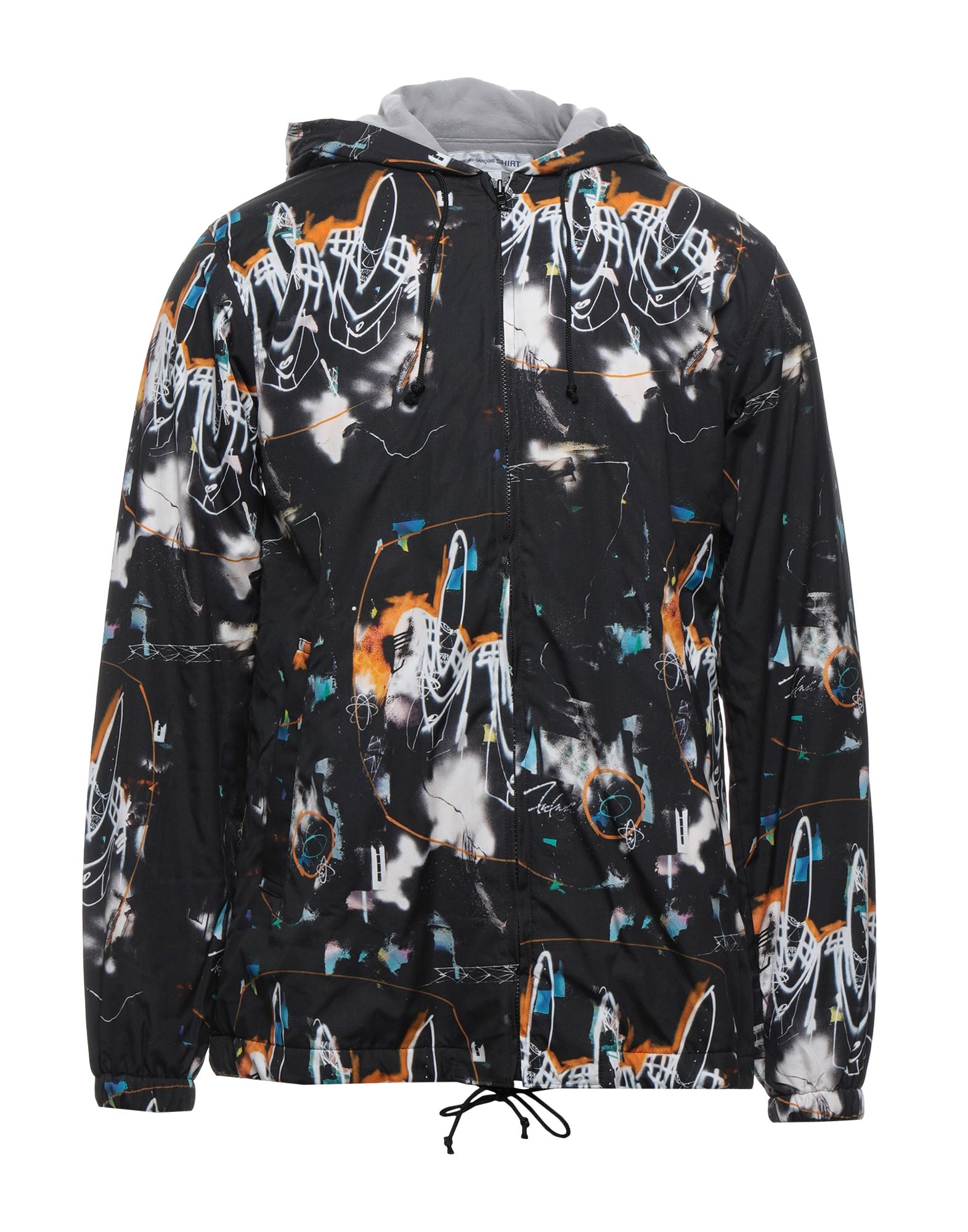 Comme Des Garçons Shirt Abstract Print Lightweight Jacket In Black