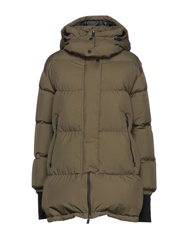 Herno Woman Puffer Military Green Size 0 Polyester, Gore-tex In Green