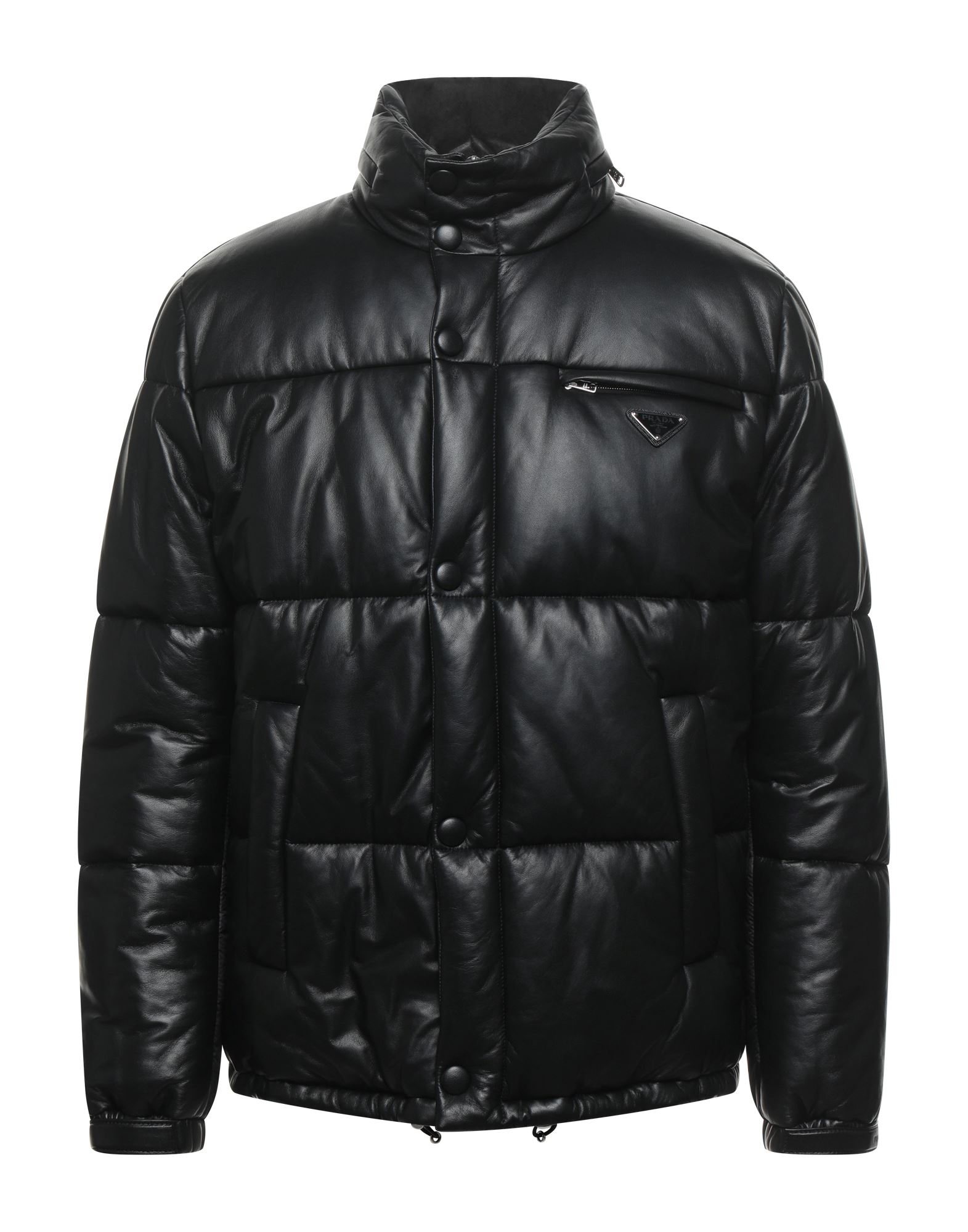 Prada Synthetic Down Jackets In Black