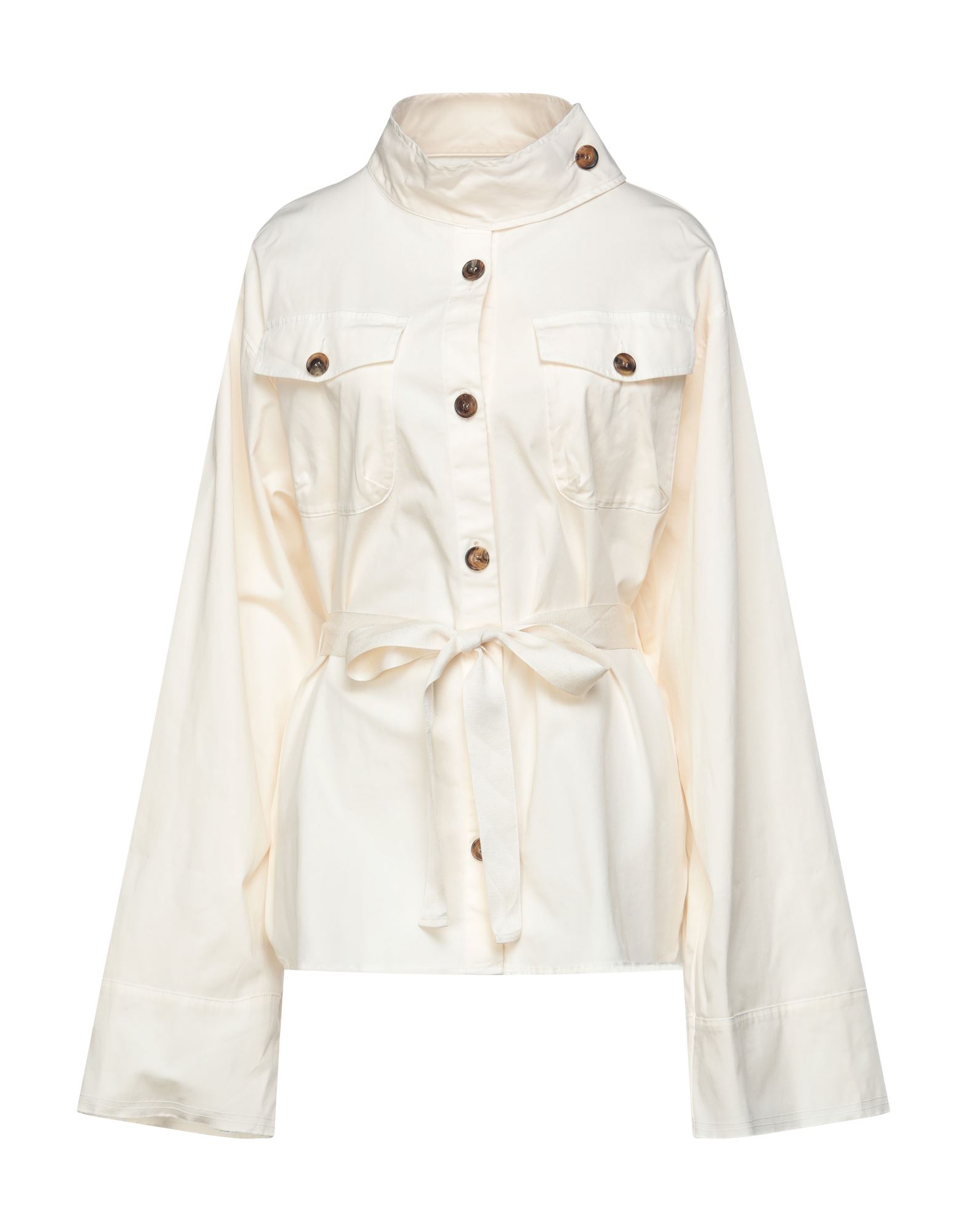 Gold Case Overcoats In Ivory