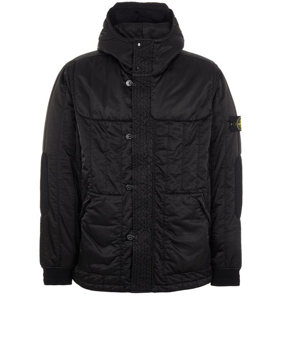 Sold out - STONE ISLAND 40921 NYLON RASO QUILTED-TC Mid-length jacket Man Black