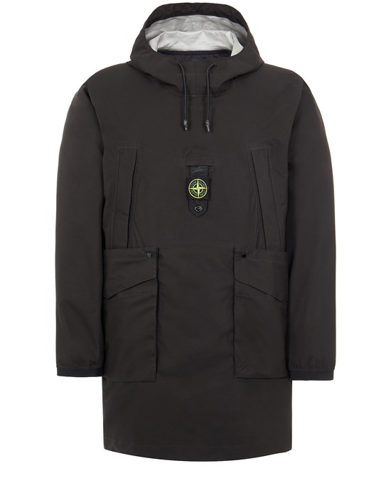 Sold out - Other colours available STONE ISLAND 711G2 RIPSTOP GORE-TEX WITH PACLITE® PRODUCT TECHNOLOGY / NYLON METAL DOWN-TC_PACKABLE LONG JACKET Man Black.