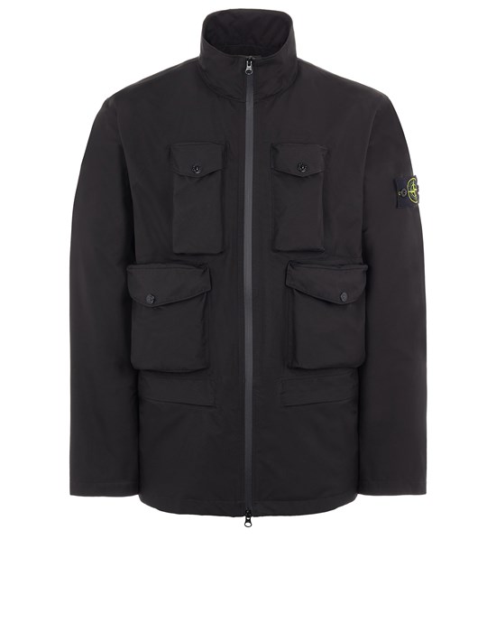 Mittellange Jacke Herr 40430 RIPSTOP GORE-TEX WITH PACLITE® PRODUCT TECHNOLOGY_PACKABLE Front STONE ISLAND