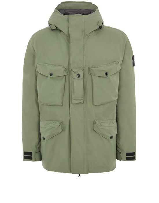  STONE ISLAND 40330 RIPSTOP GORE-TEX PRODUCT TECHNOLOGY DOWN Manteau court Homme Vert sauge