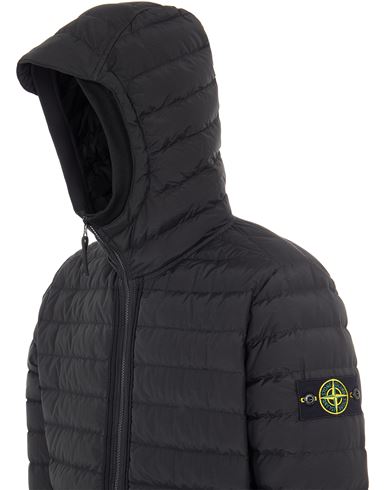 stone island bubble jacket black