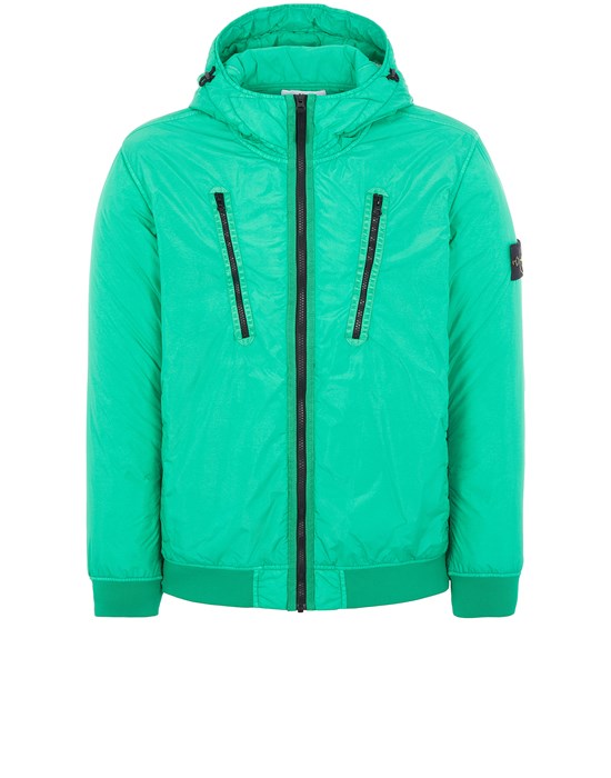  STONE ISLAND 42223 GARMENT DYED CRINKLE REPS NY WITH PRIMALOFT®-TC Mid-length jacket Man Green