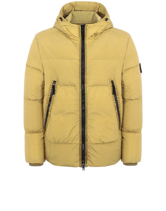 Sold out - STONE ISLAND 40123 GARMENT DYED CRINKLE REPS NY DOWN-TC Mid-length jacket Man Dark Beige