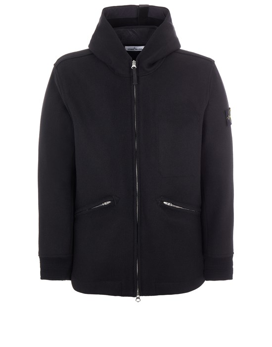  STONE ISLAND 43909 PANNO SPECIALE Mid-length jacket Man Black