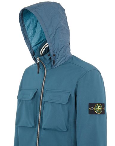 stone island soft shell jacket green