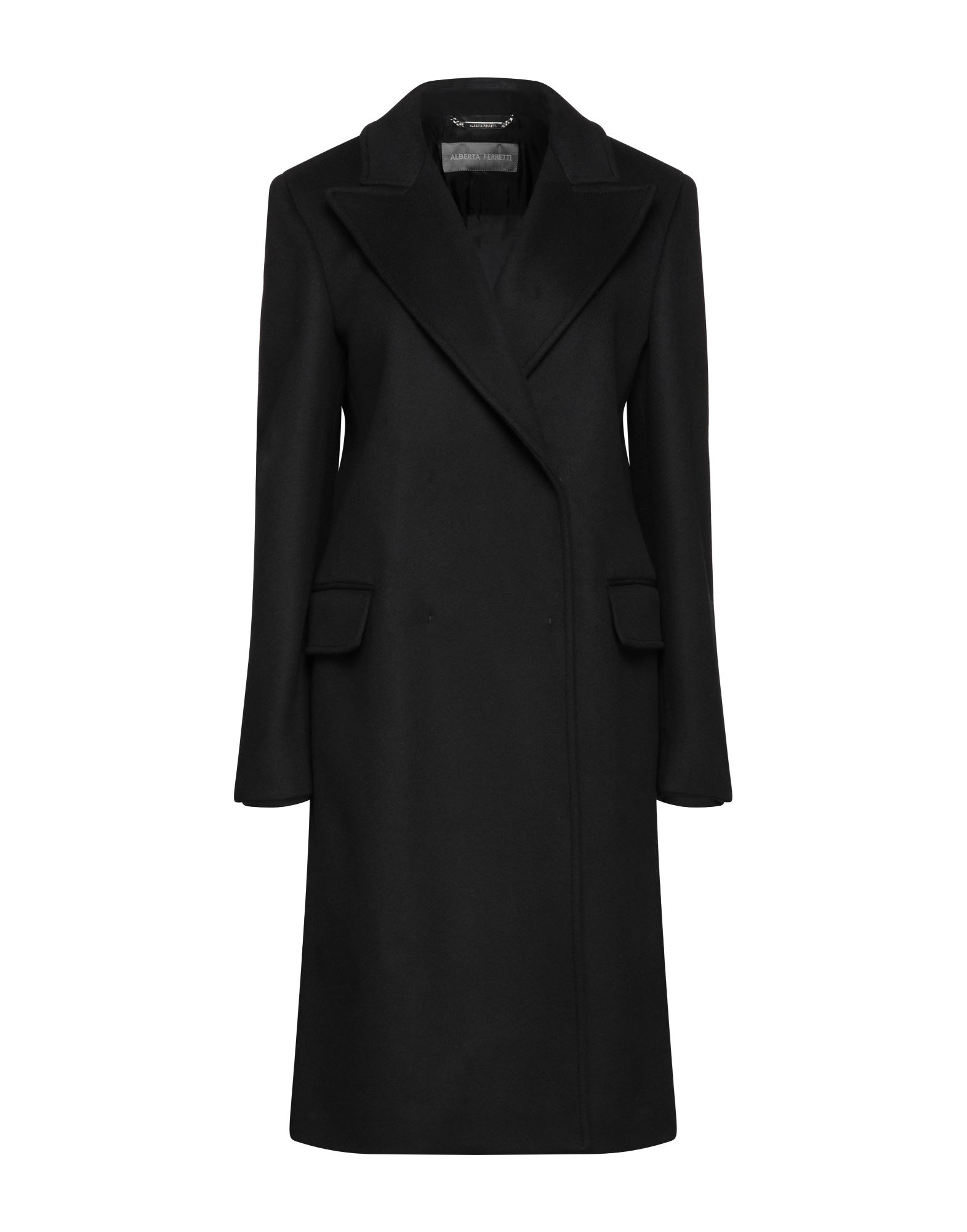 Alberta Ferretti Coats In Black