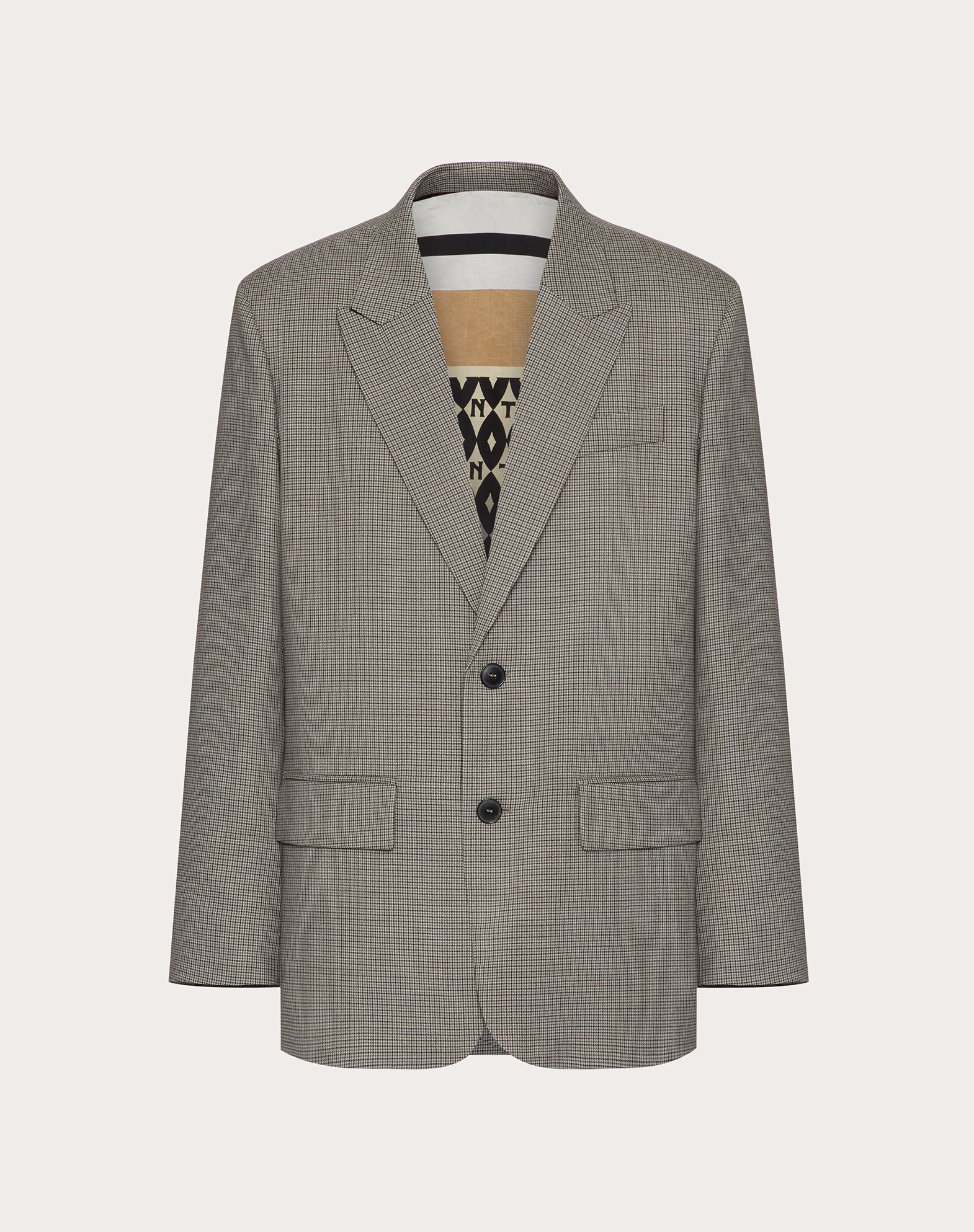 Click to view more detailed imagery on our partner's website Valentino Uomo Wolljacke Herren Grau Schurwolle 100% 54 In Gray