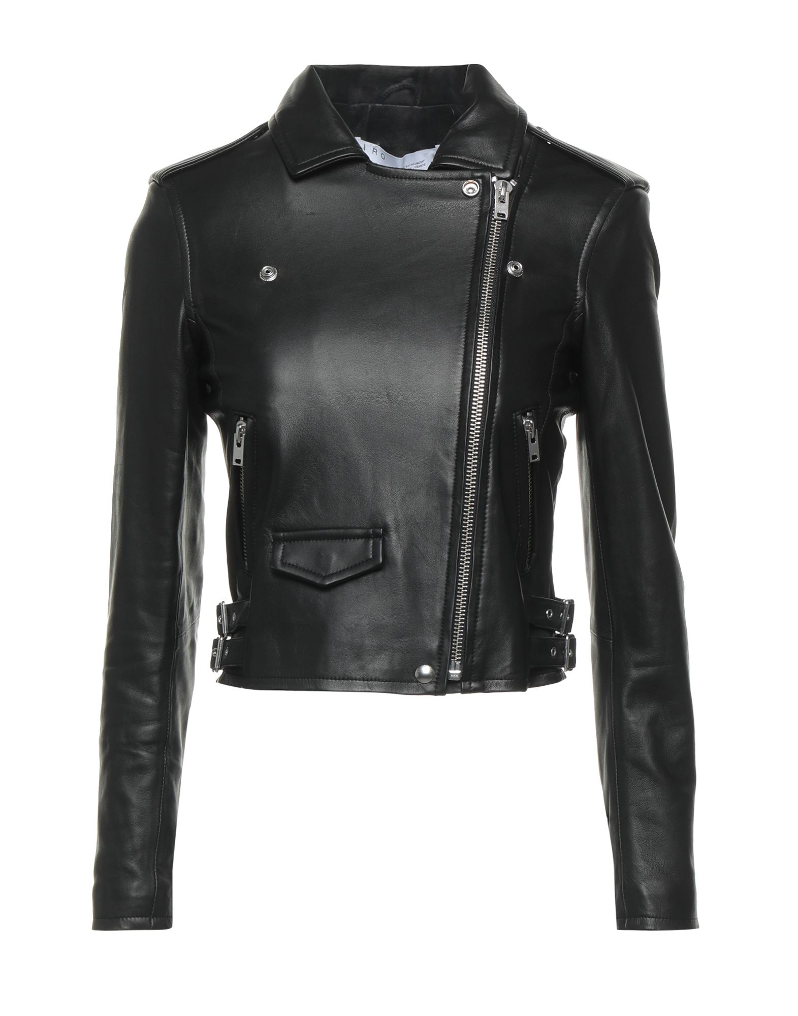 Iro Notched-lapels Biker Jacket In Black