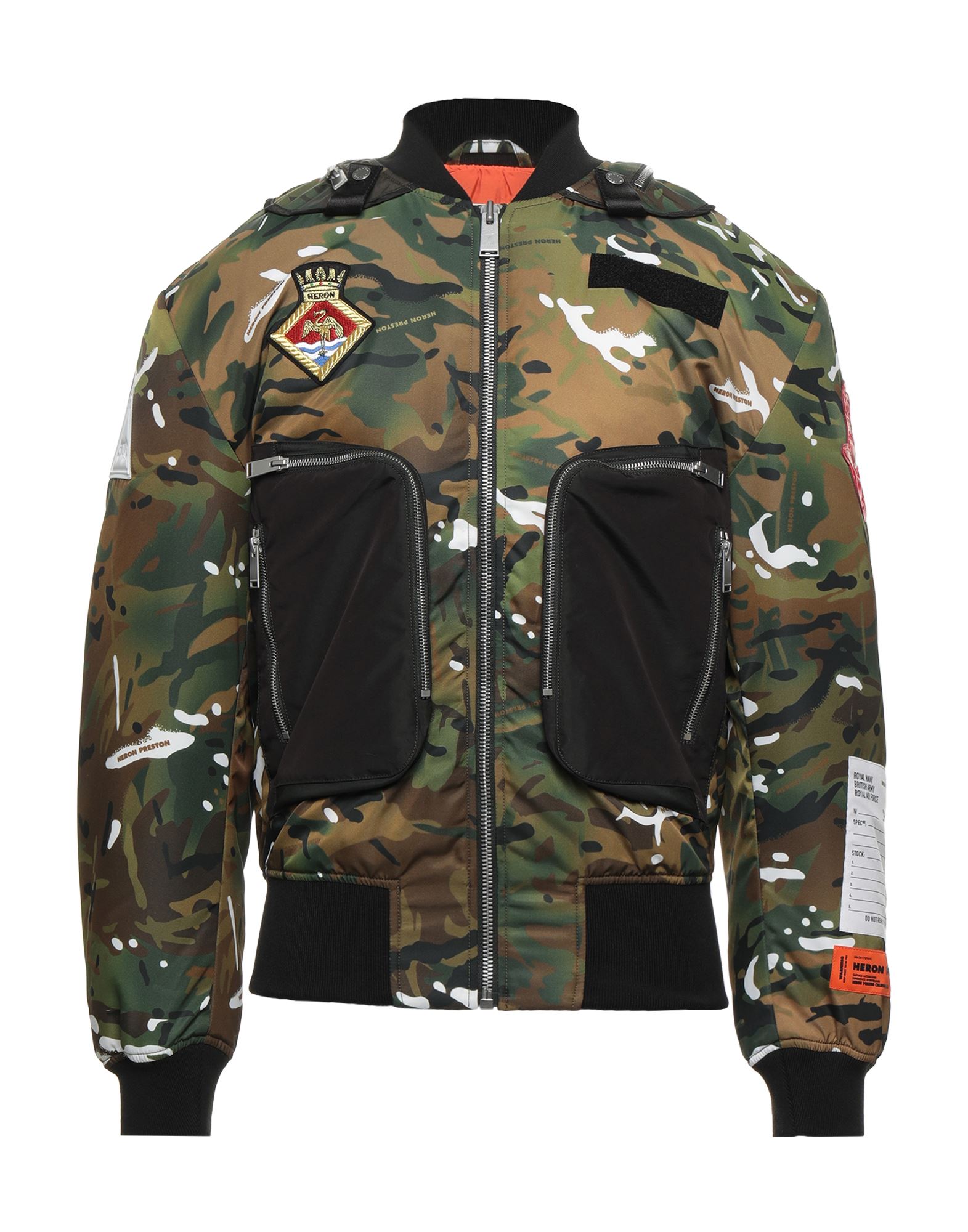 HERON PRESTON HERON PRESTON MAN JACKET MILITARY GREEN SIZE XL POLYAMIDE, POLYESTER, ELASTANE, POLYURETHANE, PVC - ,16030738BU 4