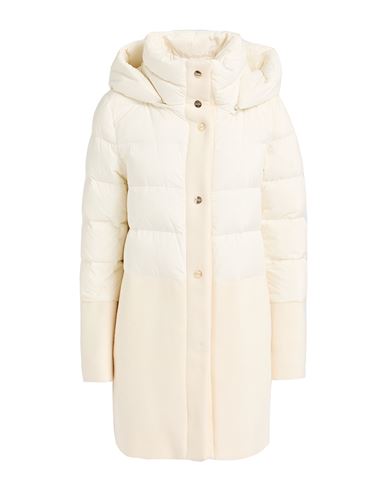 Herno Woman Puffer Cream Size 6 Wool, Polyamide, Polyurethane
