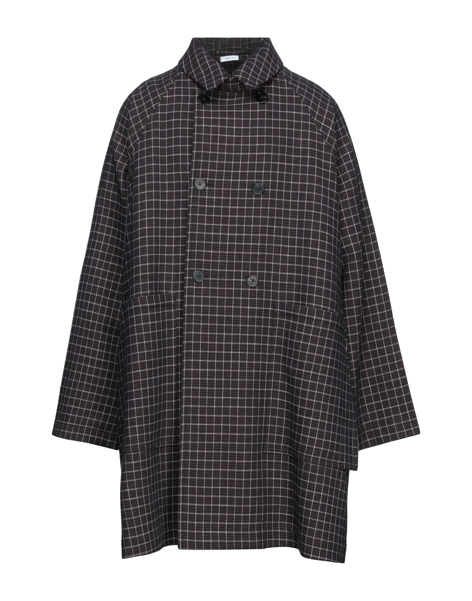 《セール開催中》JIL SANDER メンズ コート ダークブルー 50 レーヨン 35% / コットン 35% / バージンウール 25% / ナイロン 5%