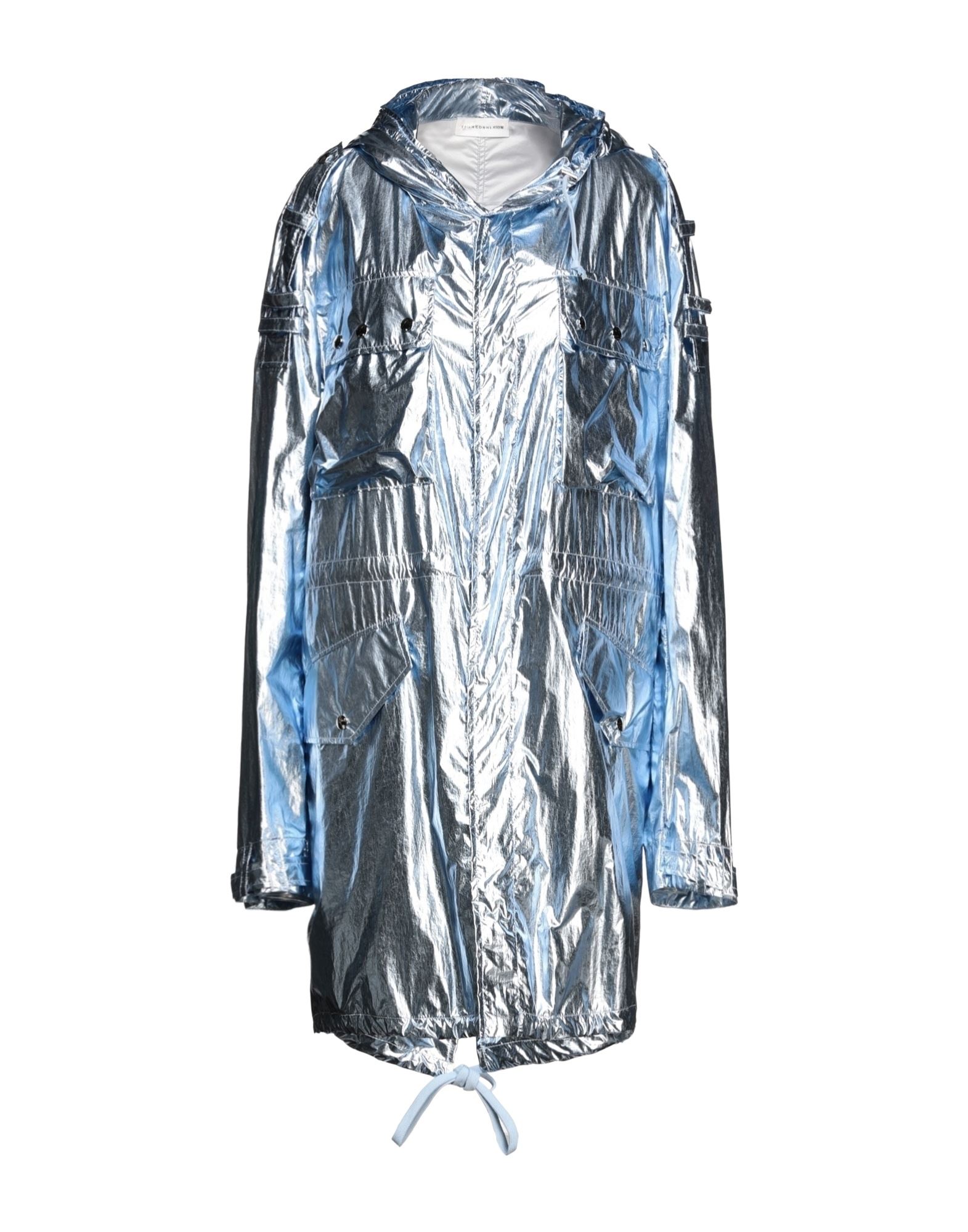 Shop Faith Connexion Woman Overcoat & Trench Coat Sky Blue Size M Polyamide