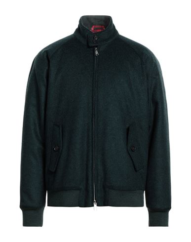 Baracuta Man Jacket Deep Jade Size 44 Wool, Polyamide, Cashmere In Green