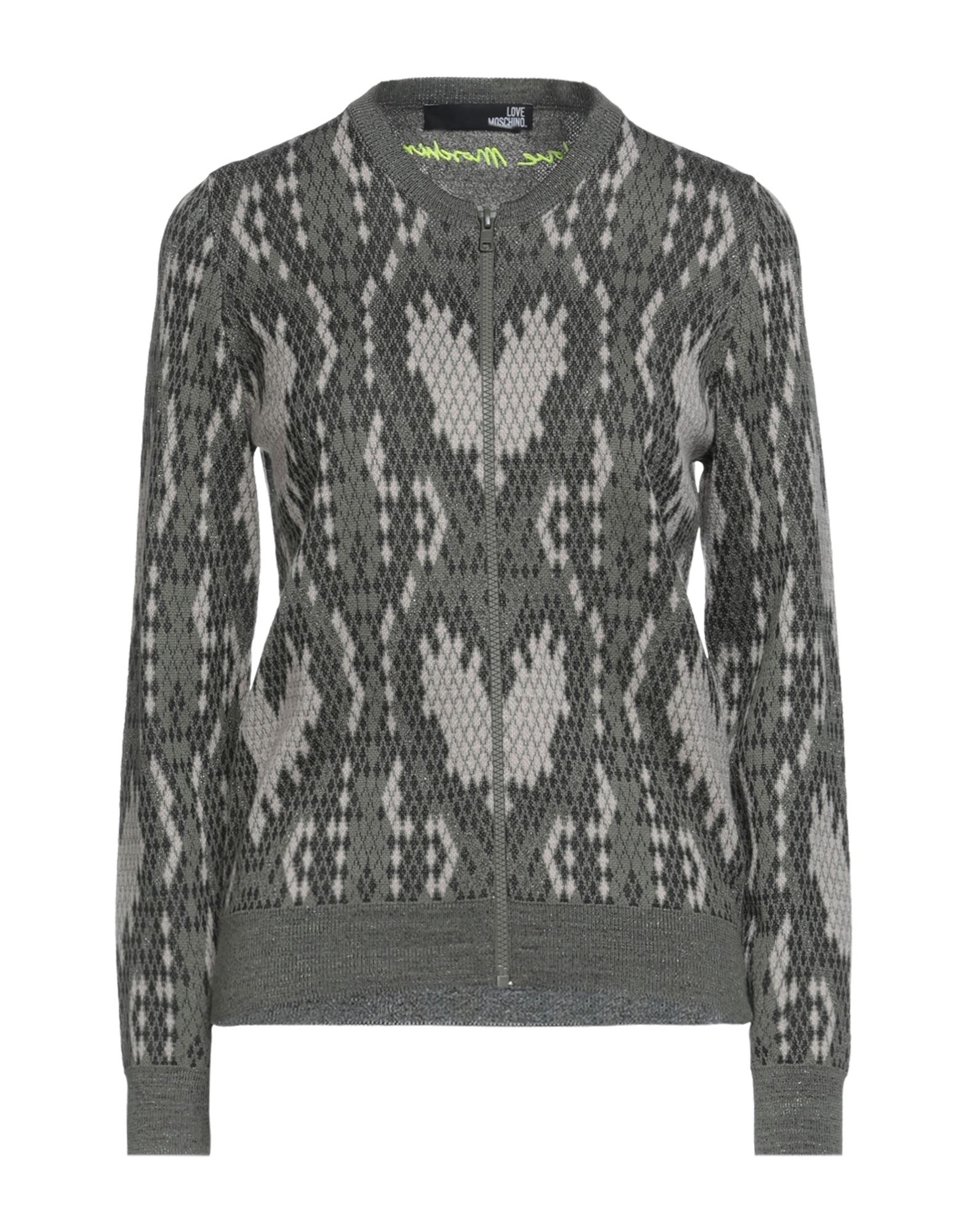 Love Moschino Cardigans In Military Green