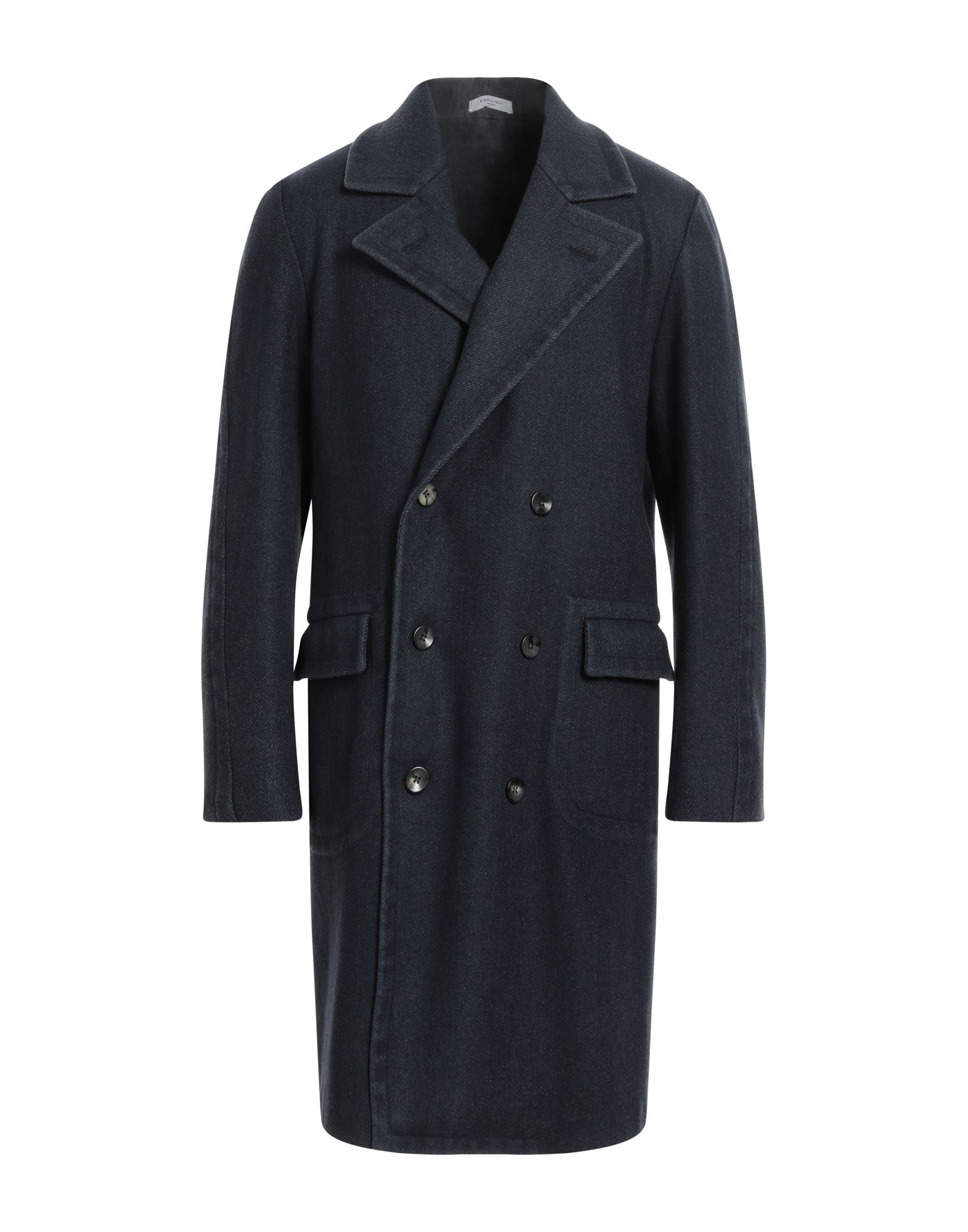 Boglioli Coats In Navy Blue