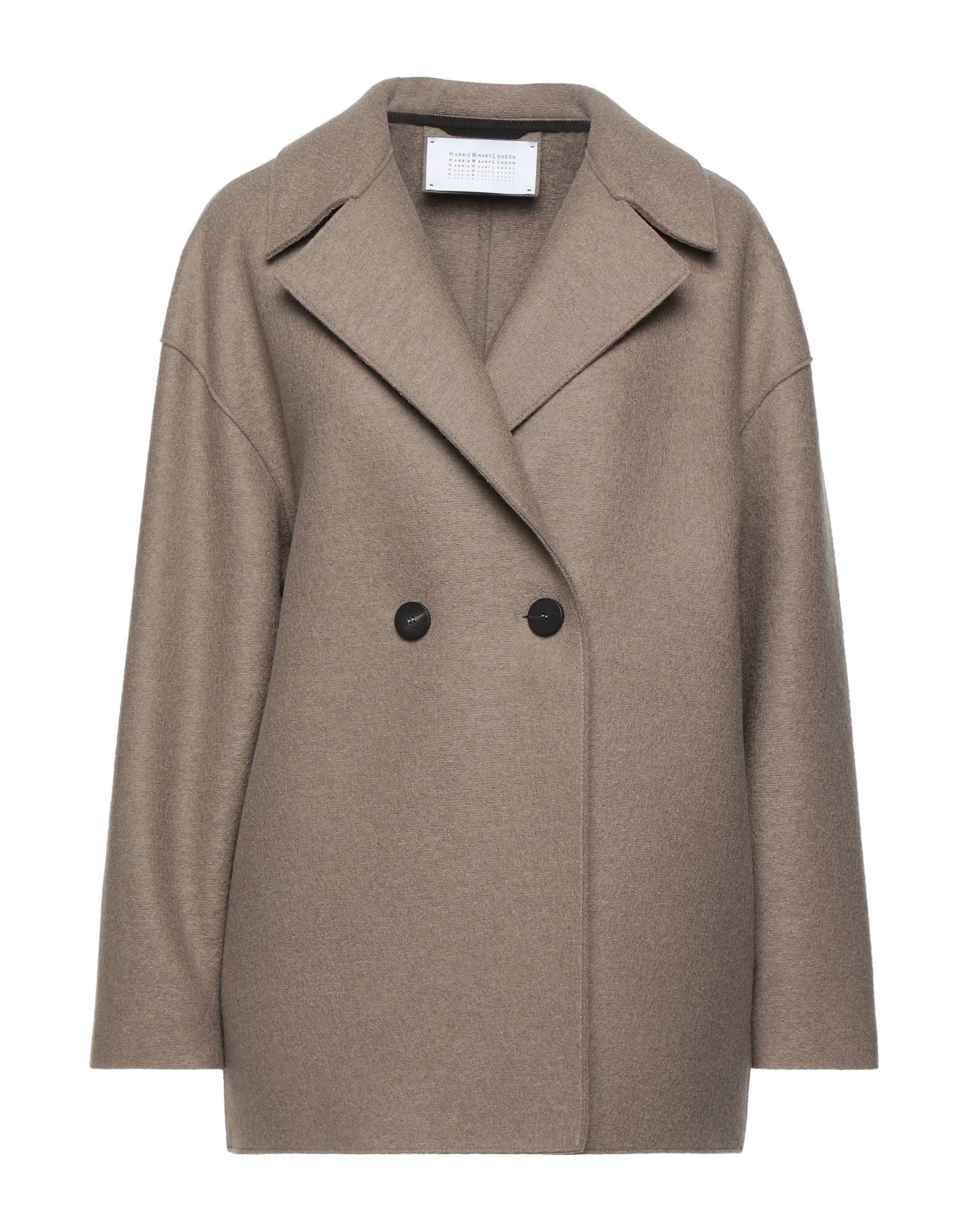 Harris Wharf London Coats In Dove Grey