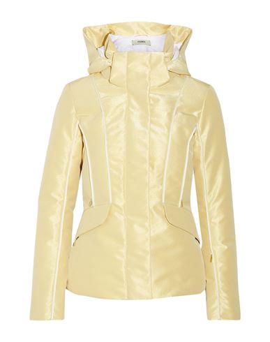 Fendi Woman Down Jacket Gold Size 6 Polyester