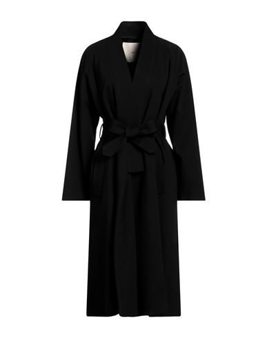 Jucca Woman Coat Black Size 6 Viscose, Polyamide, Elastane