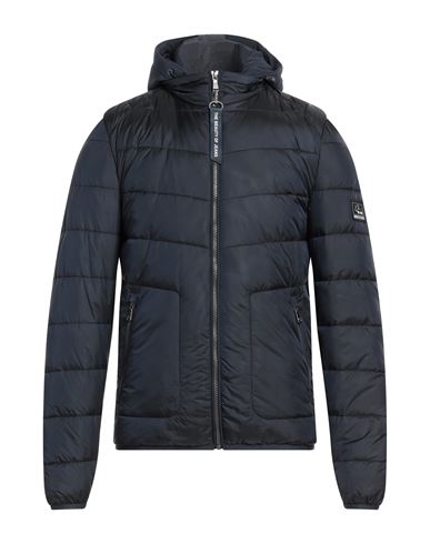 Yes Zee By Essenza Man Puffer Navy Blue Size M Polyamide, Polyester