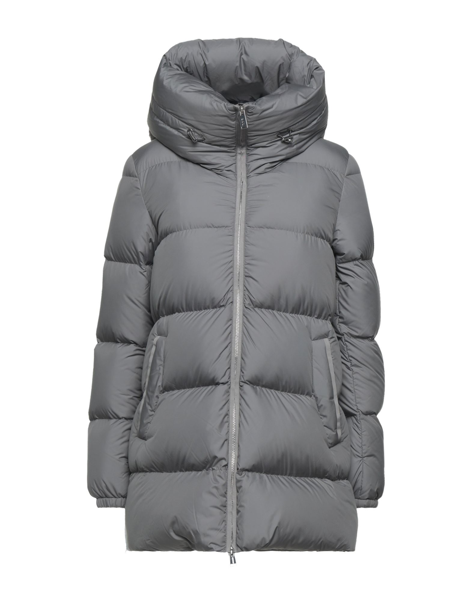 【ADD】GREY DOWN JACKET ADD - DOWN JACKET WITH HOOD - Eleonora Bonucci