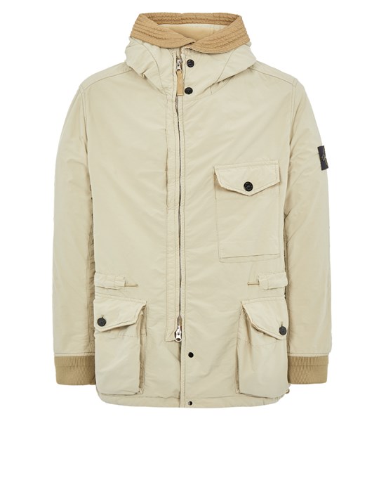 41131 DAVID LIGHT TC WITH MICROPILE Mid Length Jacket Stone Island