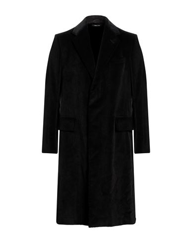 Dunhill Man Coat Black Size 46 Cotton, Calfskin