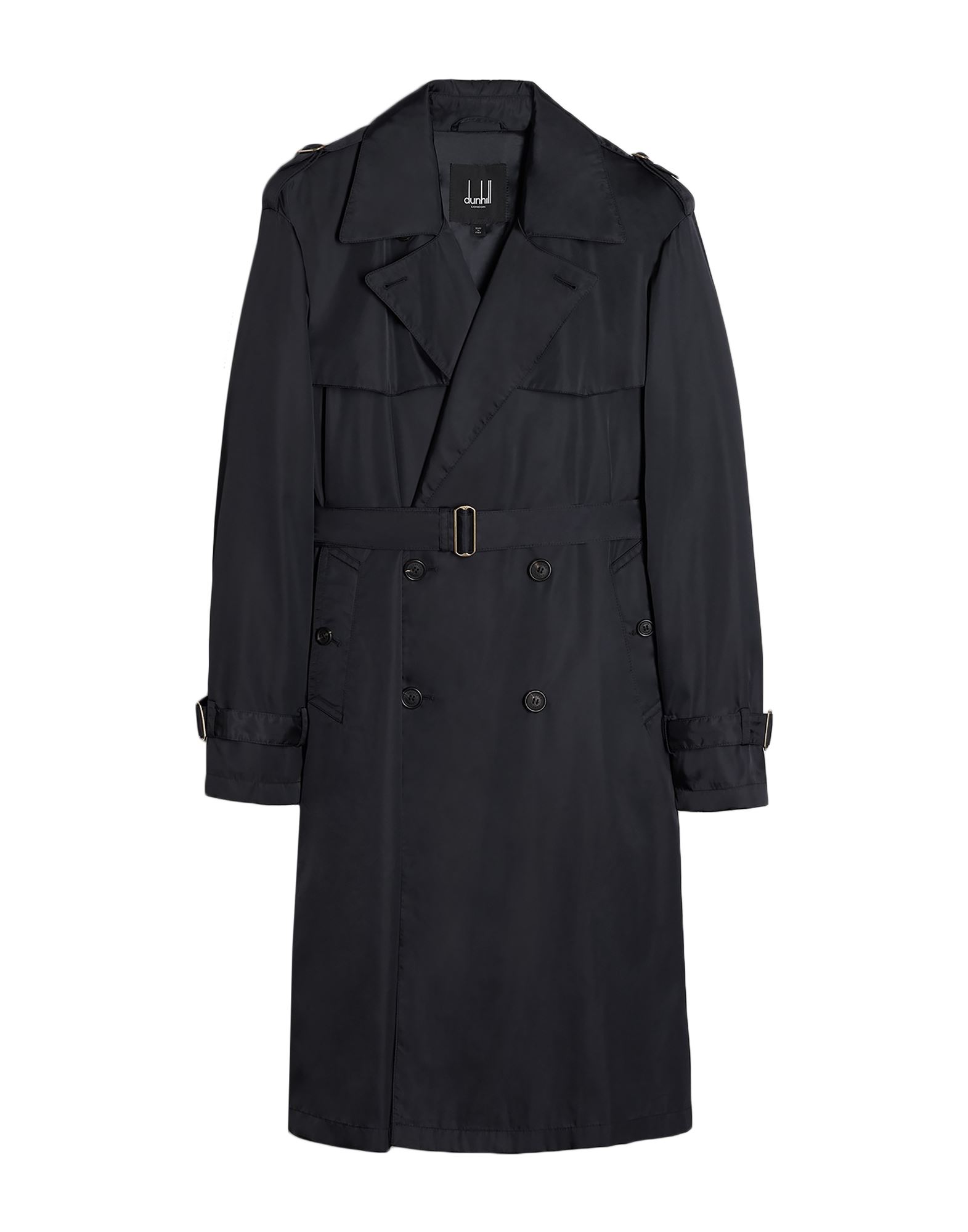 Dunhill Overcoats In Dark Blue