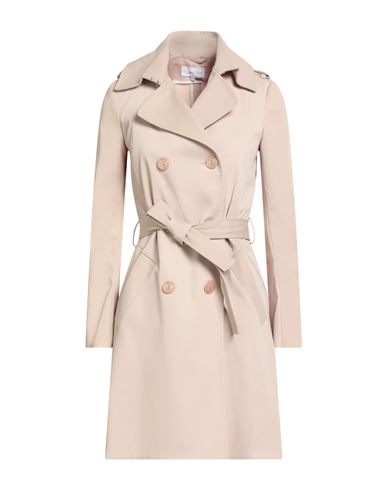 Patrizia Pepe Woman Overcoat & Trench Coat Beige Size 10 Cotton, Elastane