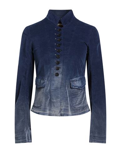 High Woman Jacket Navy Size 8 Cotton, Modal, Elastane In Blue