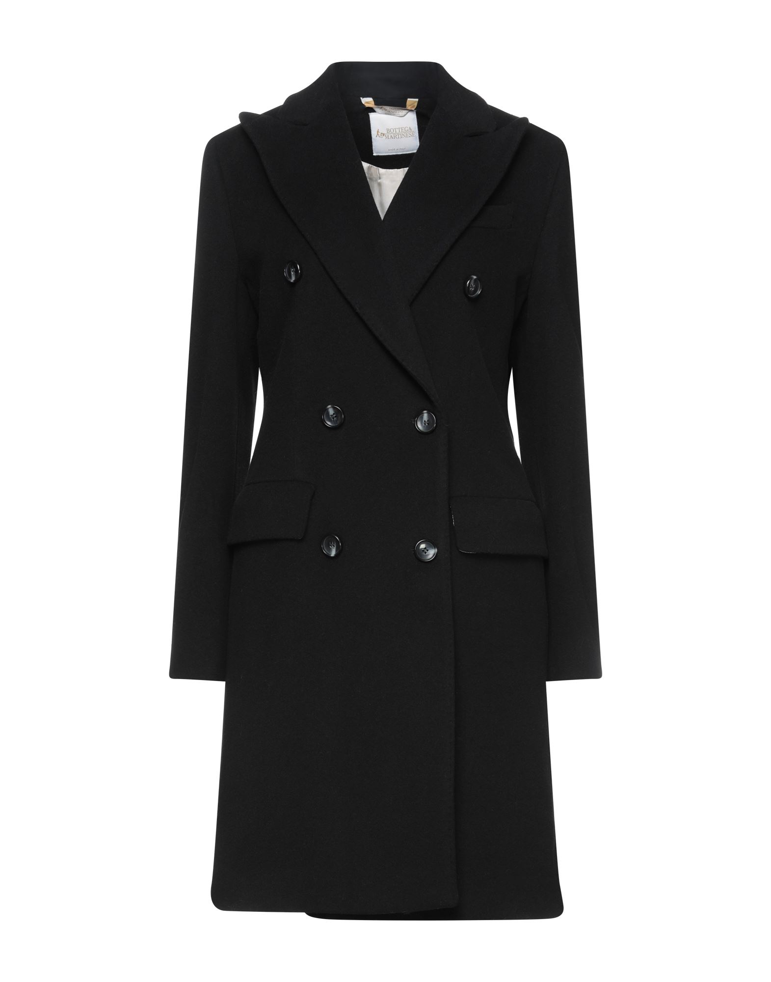 Bottega Martinese Coats In Black | ModeSens