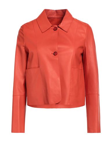 Bully Woman Suit Jacket Orange Size 4 Lambskin