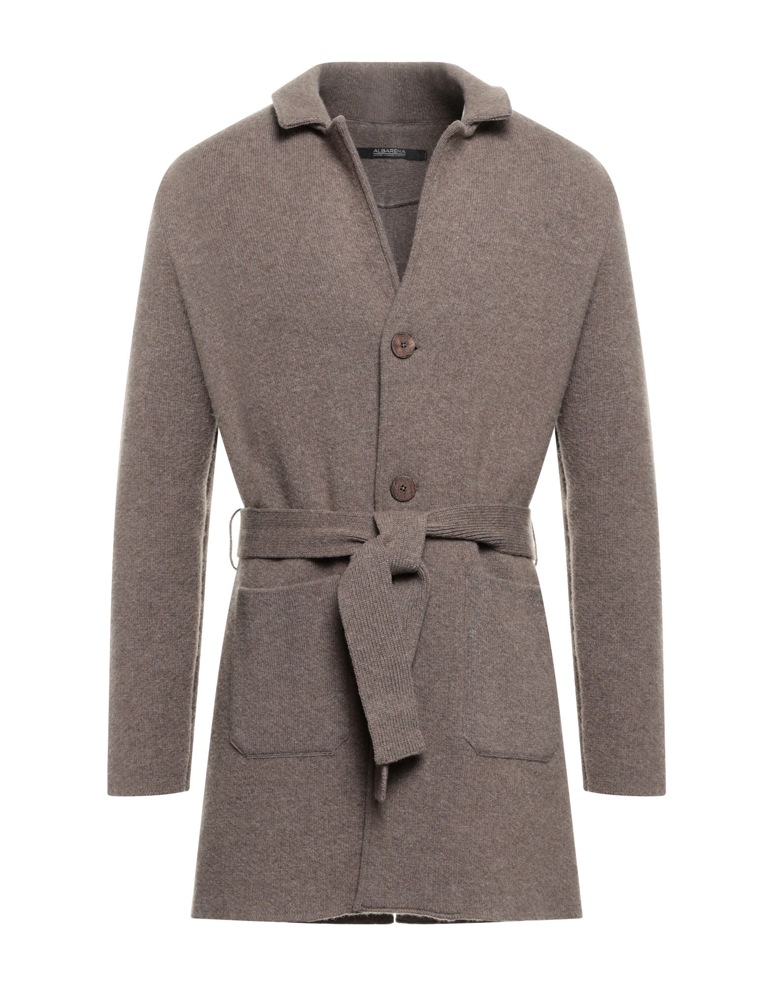 Albarena Overcoats In Dove Grey