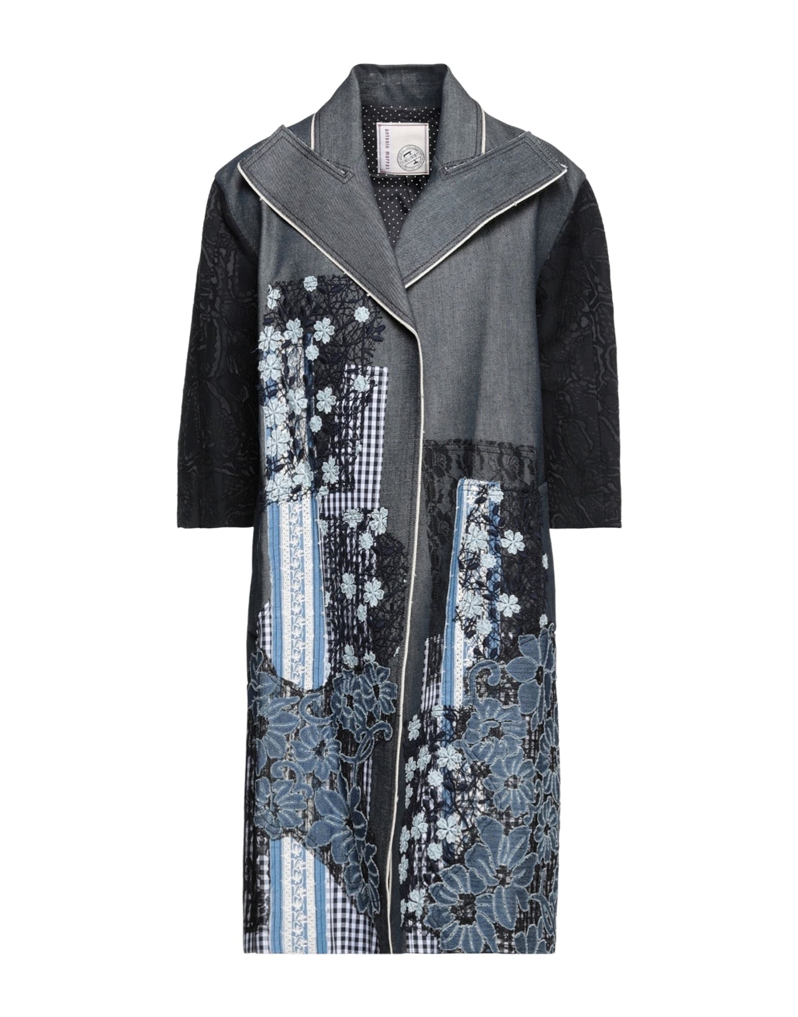 《セール開催中》ANTONIO MARRAS レディース デニムアウター ブルー 38 コットン 93% / ポリエステル 5% / ナイロン 1% / ポリウレタン 1%