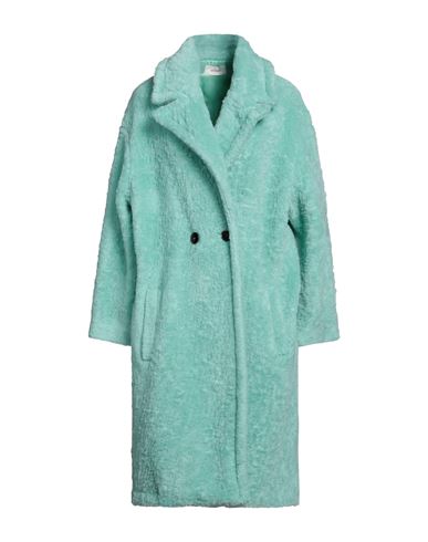 Vicolo Woman Coat Light Green Size M Acrylic, Polyester, Wool