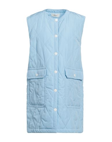 Vicolo Woman Coat Sky Blue Size S Polyester, Polypropylene