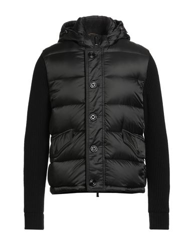 Moorer Man Puffer Dark Green Size 38 Polyamide, Wool, Cashmere In Black