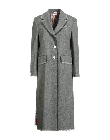 Thom Browne Woman Coat Grey Size 10 Wool In Gray