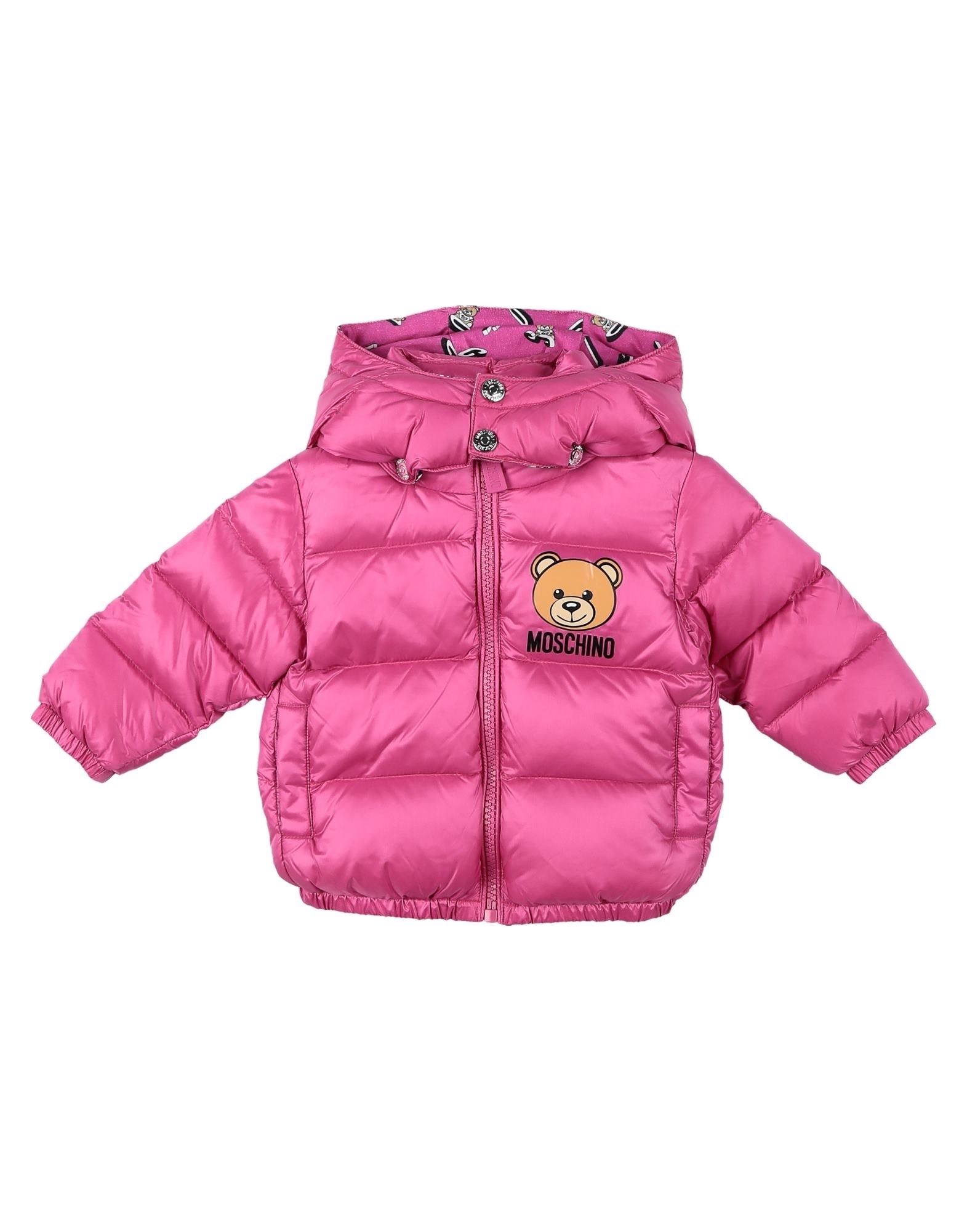 Moschino Baby Down Jackets In Pink