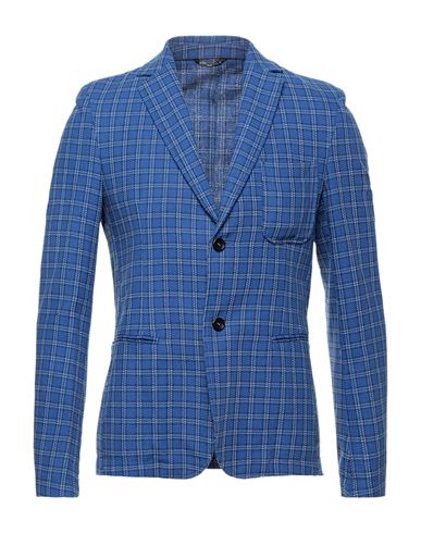 Daniele Alessandrini Homme Man Blazer Bright Blue Size 42 Cotton, Linen