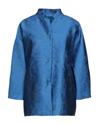 Antonelli Woman Suit Jacket Blue Size 8 Polyester